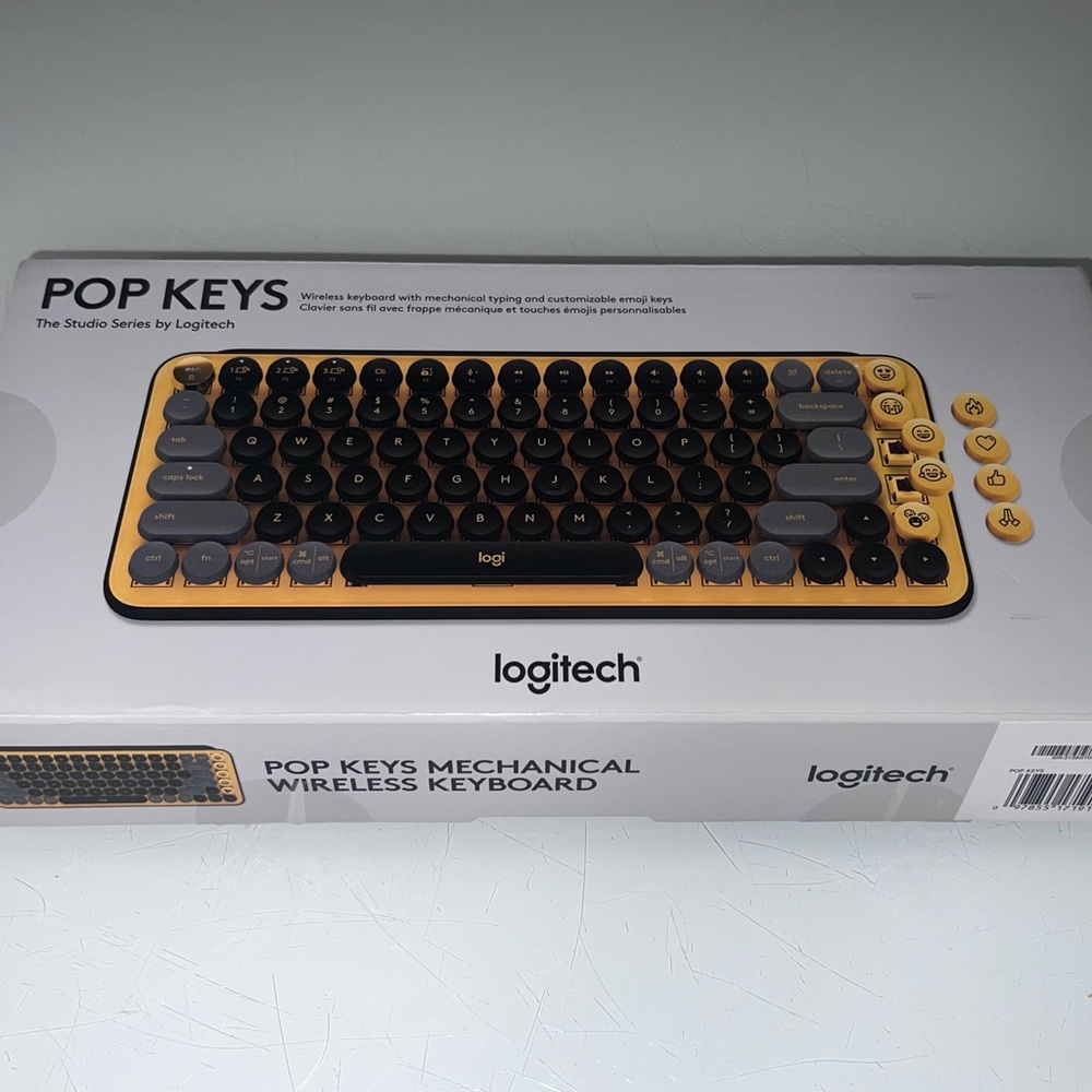 Logitech Popping Vibrant Yellow and Black Keyboard - Picture 3 of 3